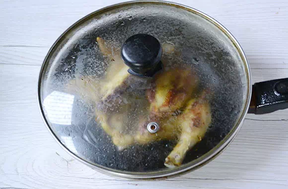 цыпленок табака на сковороде рецепт фото 4